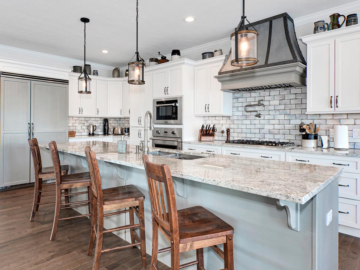 large luxury kitchen island